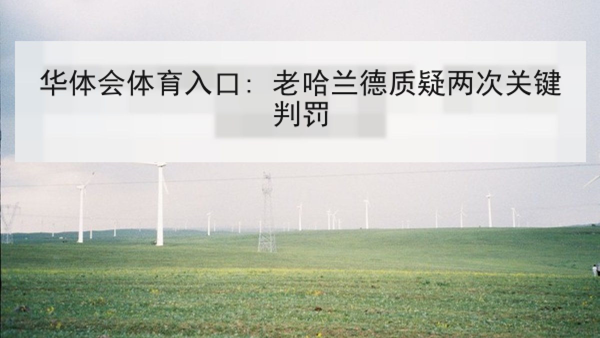 华体会体育入口: 老哈兰德质疑两次关键判罚 华体会体育入口: 老哈兰德质疑两次关键判罚